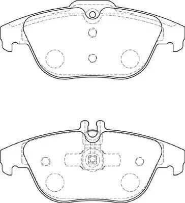 Duron DBP221980 - Тормозные колодки, дисковые, комплект autospares.lv