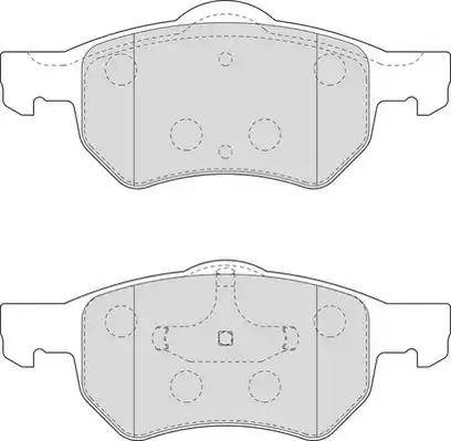 Duron DBP221474 - Тормозные колодки, дисковые, комплект autospares.lv