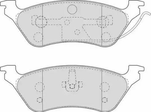 Duron DBP221475 - Тормозные колодки, дисковые, комплект autospares.lv