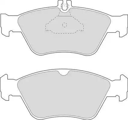 Duron DBP221049 - Тормозные колодки, дисковые, комплект autospares.lv