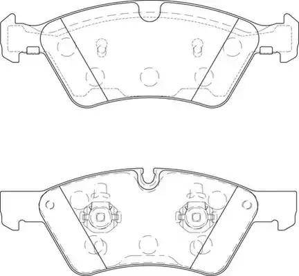 Duron DBP221830 - Тормозные колодки, дисковые, комплект autospares.lv