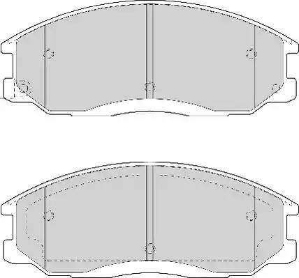 Duron DBP271605 - Тормозные колодки, дисковые, комплект autospares.lv