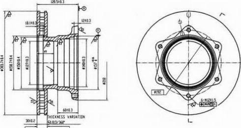 Duron DCR164A - Тормозной диск autospares.lv