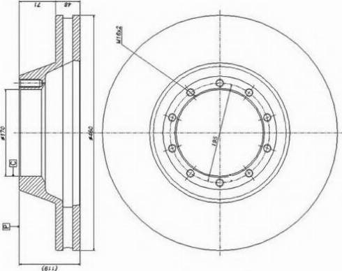 Duron DCR100A - Тормозной диск autospares.lv