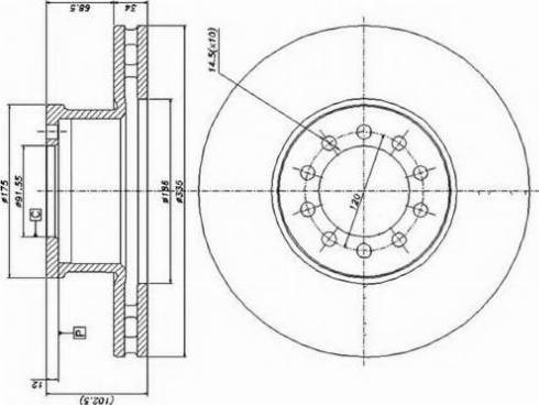 Duron DCR186A - Тормозной диск autospares.lv