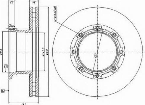 Duron DCR188A - Тормозной диск autospares.lv