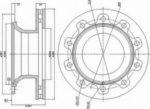 Duron DCR176A - Тормозной диск autospares.lv