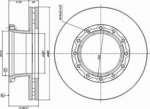 Duron DCR173A - Тормозной диск autospares.lv