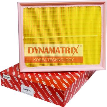 Dynamatrix DAF735 - Воздушный фильтр, двигатель autospares.lv
