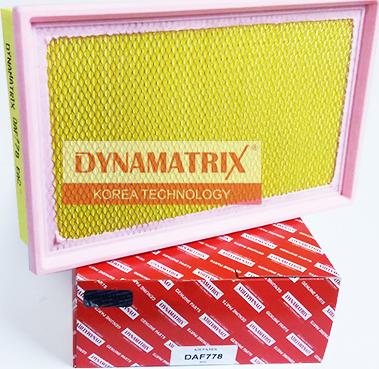Dynamatrix DAF778 - Воздушный фильтр, двигатель autospares.lv