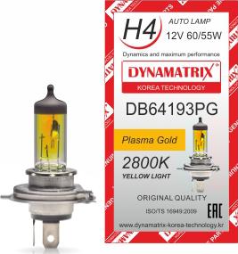 Dynamatrix DB64193PG - Лампа накаливания, основная фара autospares.lv