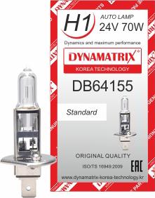Dynamatrix DB64155 - Лампа накаливания, основная фара autospares.lv