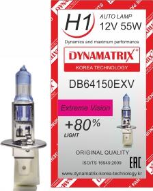 Dynamatrix DB64150EXV - Лампа накаливания, основная фара autospares.lv