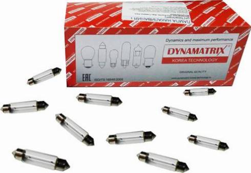 Dynamatrix DB6411 - Лампа накаливания, стояночные огни / габаритные фонари autospares.lv