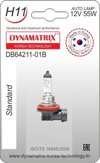 Dynamatrix DB64211-01B - Лампа накаливания, основная фара autospares.lv