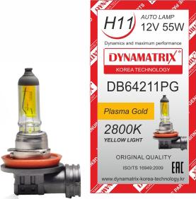 Dynamatrix DB64211PG - Лампа накаливания, основная фара autospares.lv