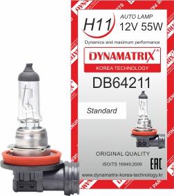 Dynamatrix DB64211 - Лампа накаливания, основная фара autospares.lv