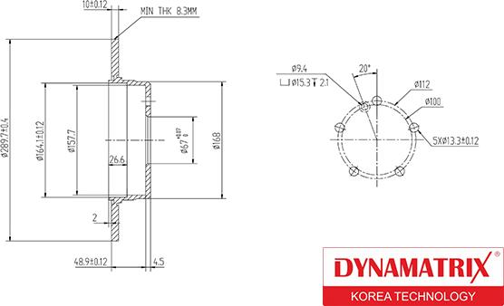 Dynamatrix DBD963 - Тормозной диск autospares.lv