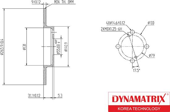 Dynamatrix DBD1576 - Тормозной диск autospares.lv