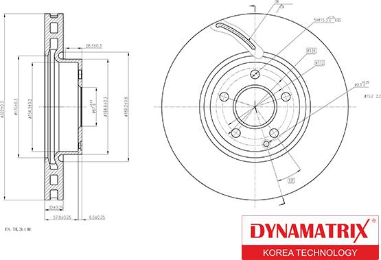 Dynamatrix DBD1692 - Тормозной диск autospares.lv