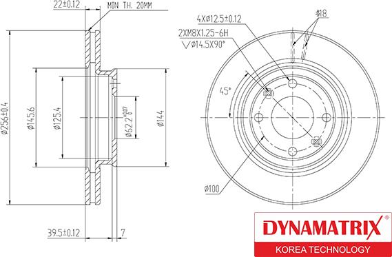 Dynamatrix DBD1603 - Тормозной диск autospares.lv