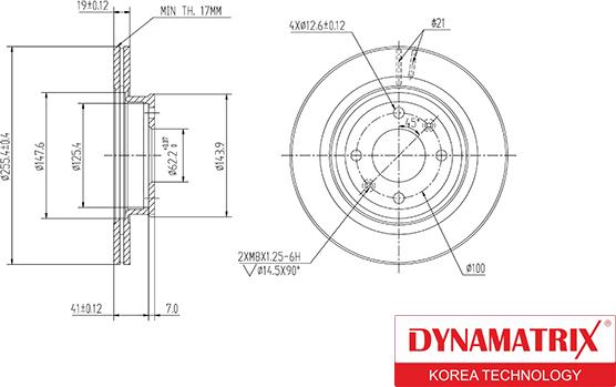 Dynamatrix DBD1636 - Тормозной диск autospares.lv