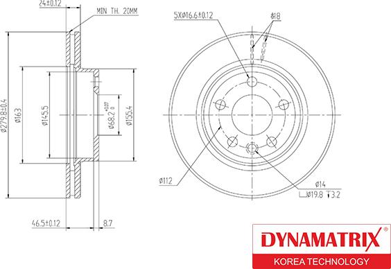 Dynamatrix DBD1010 - Тормозной диск autospares.lv