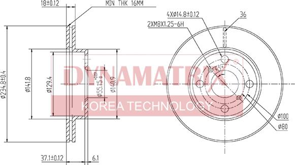 Dynamatrix DBD1084 - Тормозной диск autospares.lv