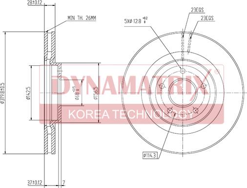 Dynamatrix DBD1724 - Тормозной диск autospares.lv