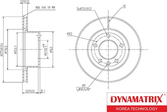 Dynamatrix DBD860 - Тормозной диск autospares.lv