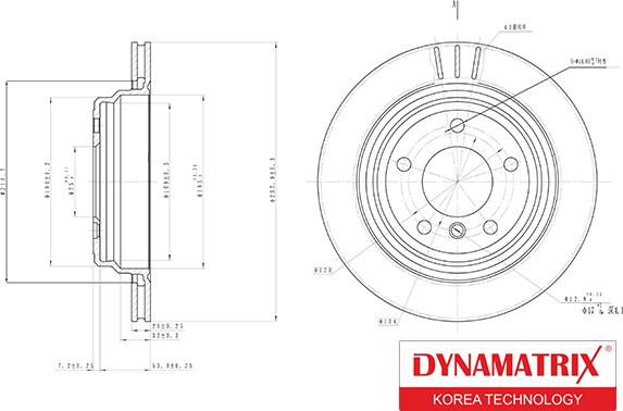 Dynamatrix DBD836 - Тормозной диск autospares.lv