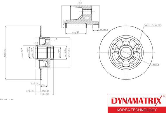 Dynamatrix DBDR1040 - Тормозной диск autospares.lv
