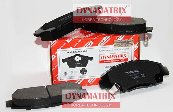 Dynamatrix DBP904 - Тормозные колодки, дисковые, комплект autospares.lv