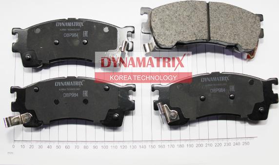 Dynamatrix DBP984 - Тормозные колодки, дисковые, комплект autospares.lv