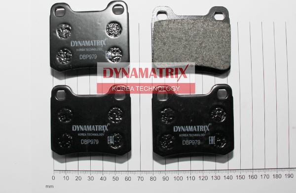 Dynamatrix DBP979 - Тормозные колодки, дисковые, комплект autospares.lv