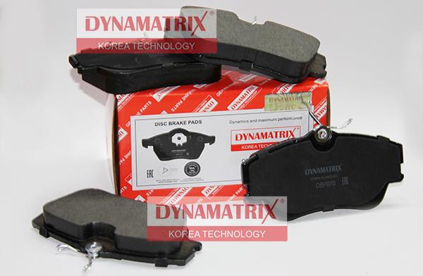 Dynamatrix DBP970 - Тормозные колодки, дисковые, комплект autospares.lv