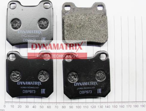 Dynamatrix DBP973 - Тормозные колодки, дисковые, комплект autospares.lv