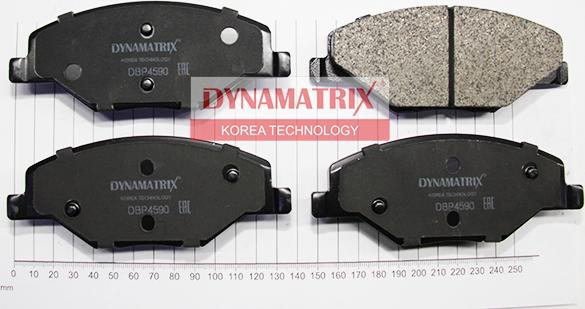 Dynamatrix DBP4590 - Тормозные колодки, дисковые, комплект autospares.lv