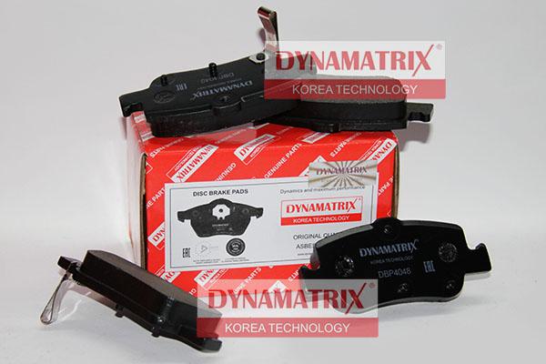 Dynamatrix DBP4048 - Тормозные колодки, дисковые, комплект autospares.lv