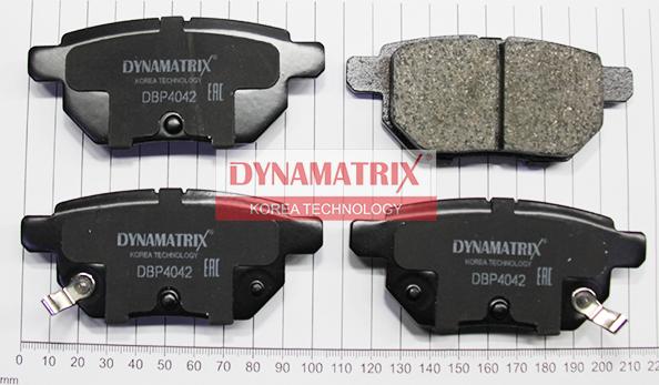 Dynamatrix DBP4042 - Тормозные колодки, дисковые, комплект autospares.lv