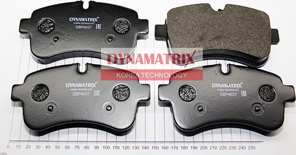 Dynamatrix DBP4047 - Тормозные колодки, дисковые, комплект autospares.lv