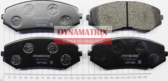 Dynamatrix DBP4060 - Тормозные колодки, дисковые, комплект autospares.lv