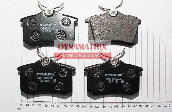 Dynamatrix DBP4183 - Тормозные колодки, дисковые, комплект autospares.lv