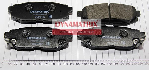 Dynamatrix DBP4187 - Тормозные колодки, дисковые, комплект autospares.lv