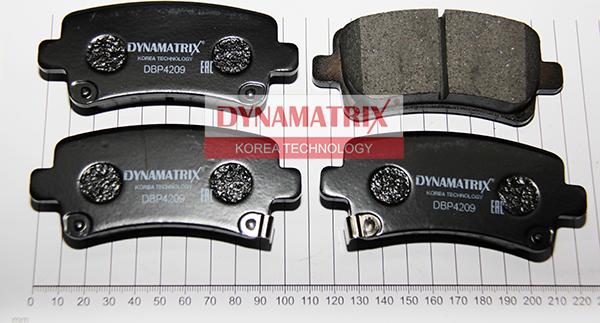 Dynamatrix DBP4209 - Тормозные колодки, дисковые, комплект autospares.lv