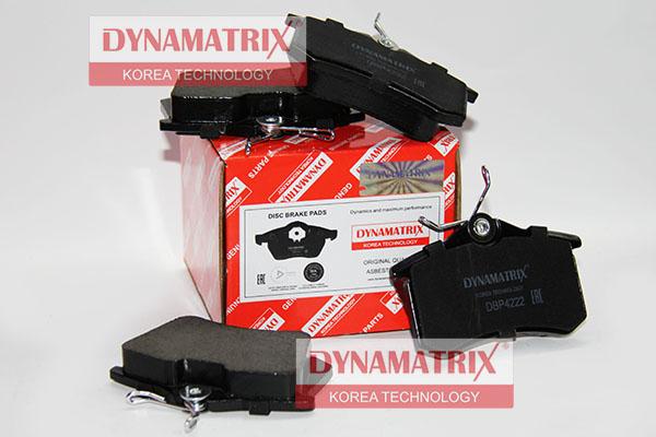 Dynamatrix DBP4222 - Тормозные колодки, дисковые, комплект autospares.lv