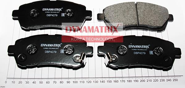 Dynamatrix DBP4279 - Тормозные колодки, дисковые, комплект autospares.lv