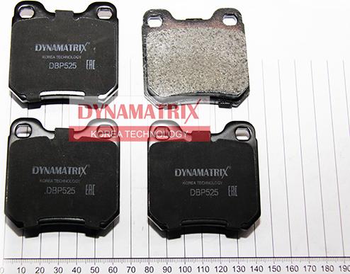 Dynamatrix DBP525 - Тормозные колодки, дисковые, комплект autospares.lv