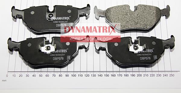 Dynamatrix DBP578 - Тормозные колодки, дисковые, комплект autospares.lv