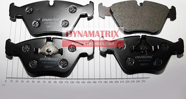 Dynamatrix DBP577 - Тормозные колодки, дисковые, комплект autospares.lv